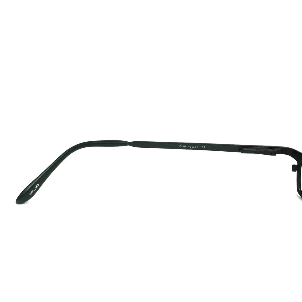 ogi Petite Eyeglasses Frames 2146 COL. 563 Dark Green Rectangle 40-21-135